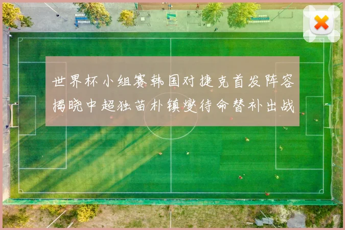 世界杯小组赛韩国对捷克首发阵容揭晓中超独苗朴镇燮待命替补出战
